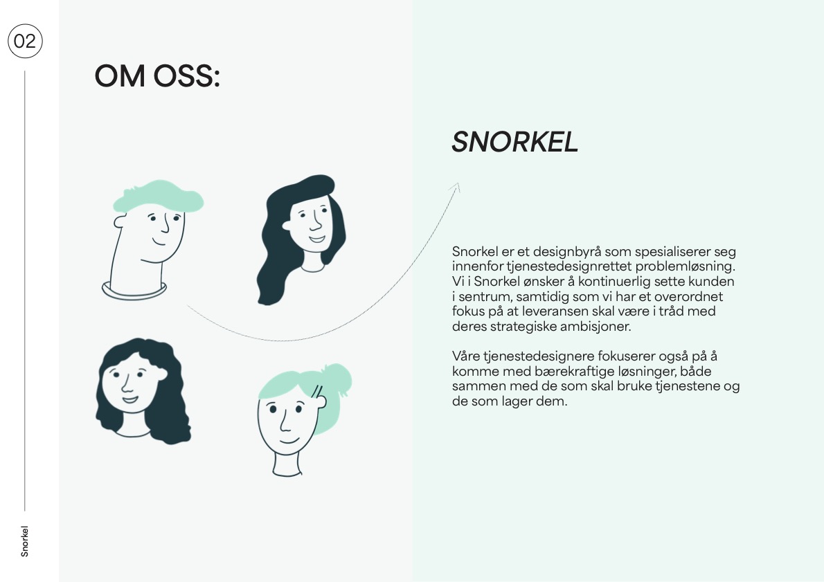 Snorkel: teamets brukerorienterte tilnærming til tjenestedesign og strategiske ambisjoner